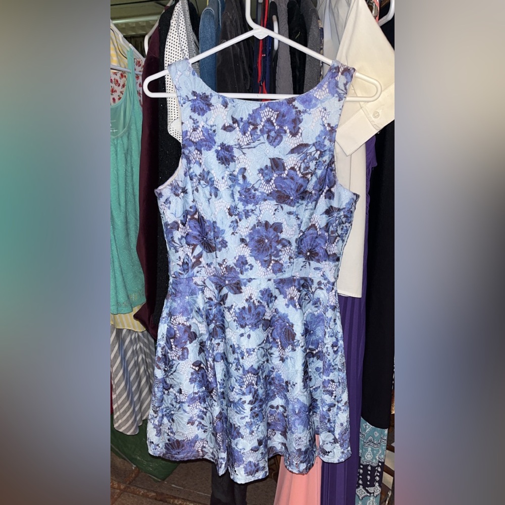 speechless blue floral dress